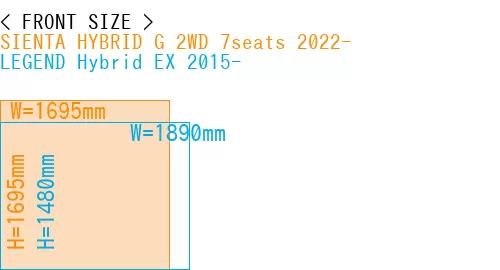 #SIENTA HYBRID G 2WD 7seats 2022- + LEGEND Hybrid EX 2015-